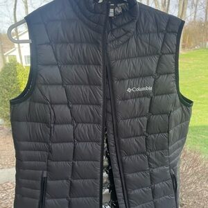 Columbia Black Omni-Heat Quilted Vest